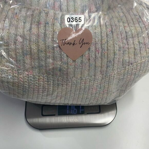 Michael Stars Pastel Chalk Confetti Tweedy Rib Sweater - Petite N0365 - Picture 8 of 8